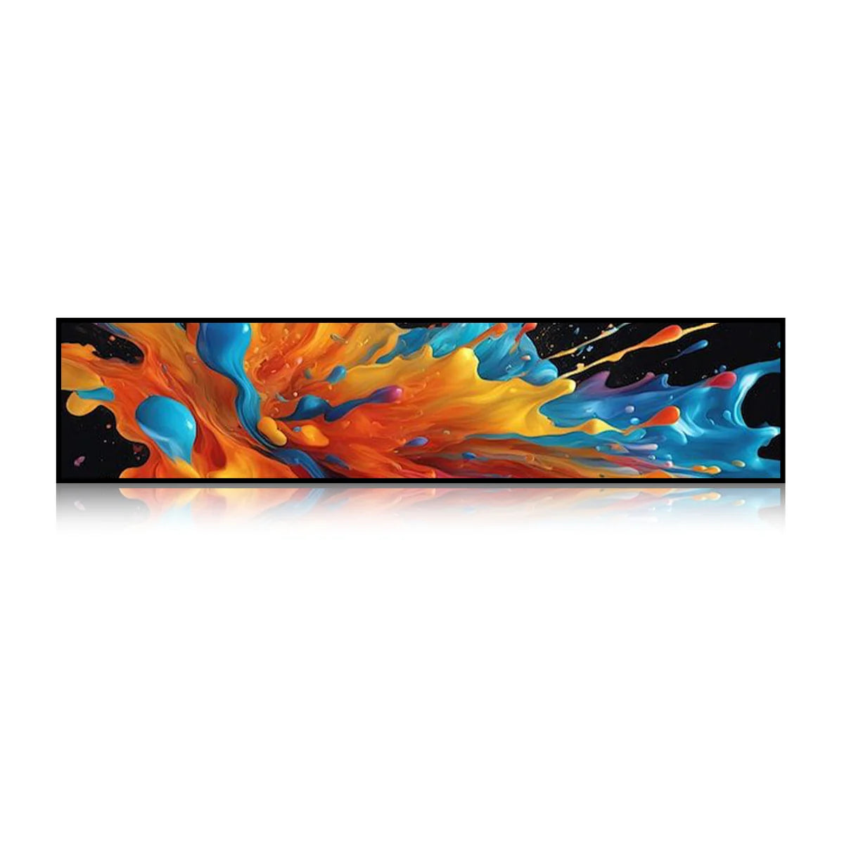28.1" Stretched Bar LCD Shelf Display – 698.5×140mm Viewable | Android Digital Signage | Cloud / Mobile App / USB Media