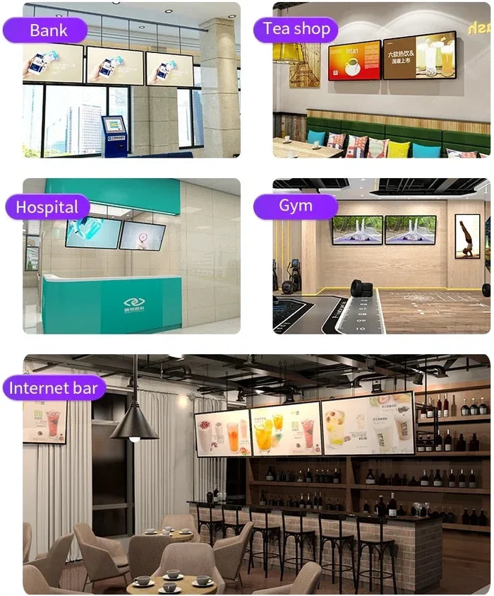32" Wall-Mounted LCD Digital Signage – Android RK3568 2GB+16GB | Non-Touch / Infrared / Capacitive Touch | CMS | VESA Mount