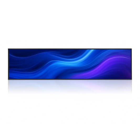 24.5" Stretched Bar LCD Shelf Display – 597.9×168.2mm Viewable | Android Digital Signage | Cloud / App / USB Playback